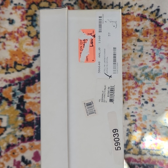 YSL Vitellino Laminato /Mirror Antracite/Crystal heels size 37 - Picture 7 of 9